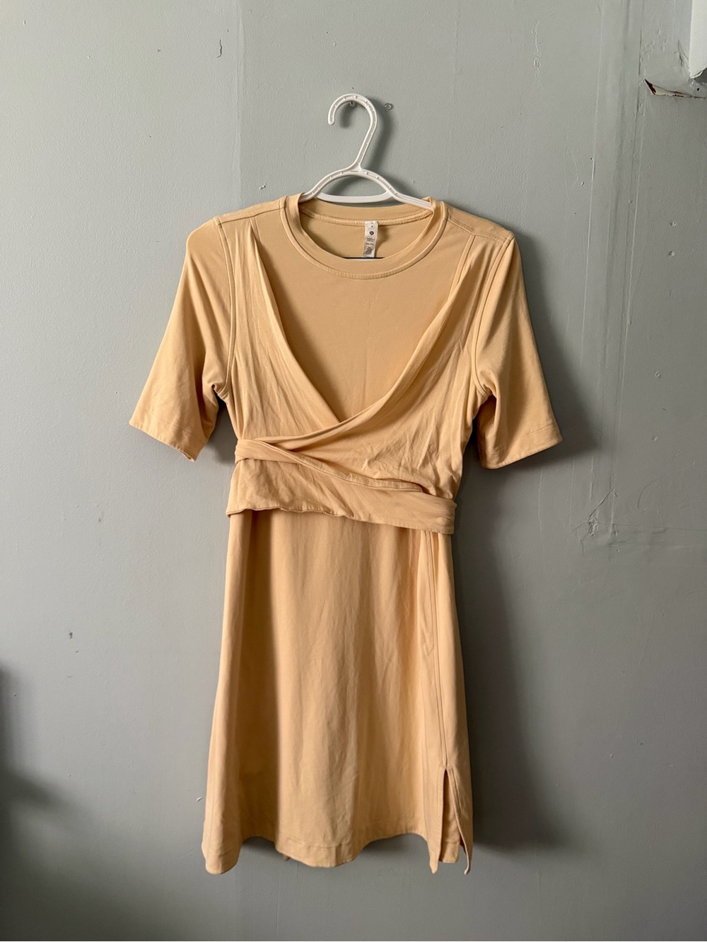 Lululemon Cotton Wrap-Front T-Shirt Dress